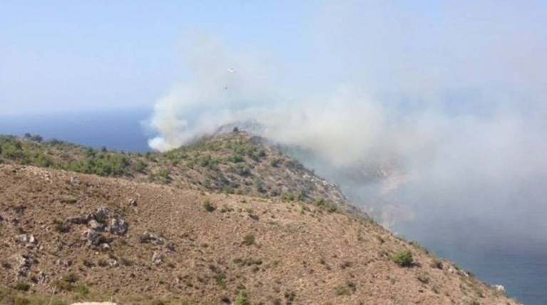 Σε εξέλιξη μεγάλη πυρκαγιά στις Αμάδες Χίου