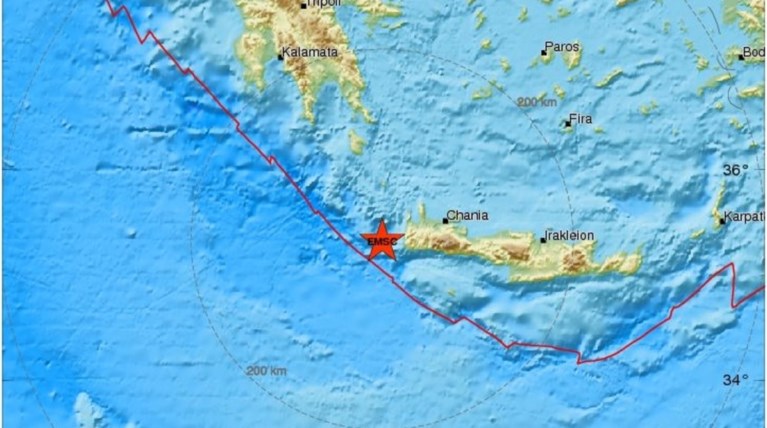 Σεισμός 4,2 Ρίχτερ ταρακούνησε την Κρήτη