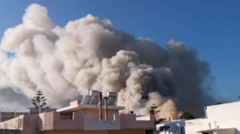 Τεράστιες ζημιές από τη φωτιά στο Πανεπιστήμιο Κρήτης