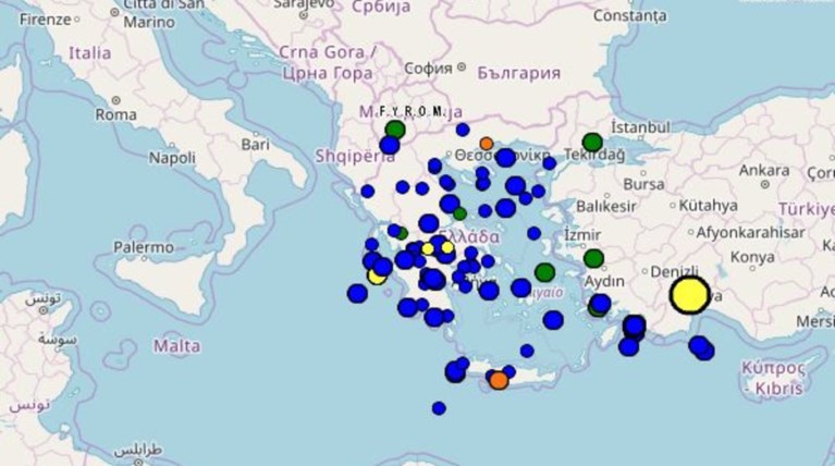 Σεισμός 4,4 Ρίχτερ μεταξύ Κρήτης και Κάσου
