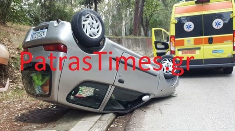 Πάτρα: Τούμπαρε το ΙΧ του, αλλά έφυγε για την Αθήνα να δει την ΑΕΚ!