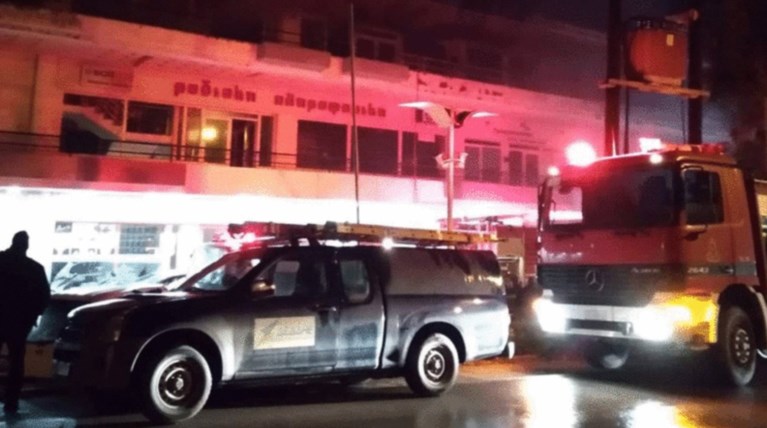 Ρόδος: Κάηκε ολοσχερώς ο ραδιοσταθμός «Notos fm»