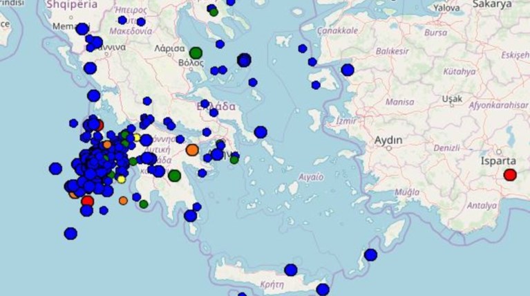 Σεισμός 4,4 Ρίχτερ στην Ζάκυνθο