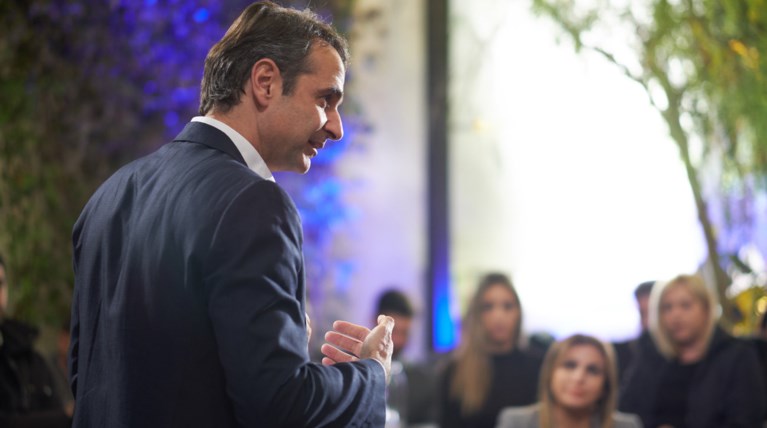 Στη Στοά των Εμπόρων ο Κυριάκος Μητσοτάκης