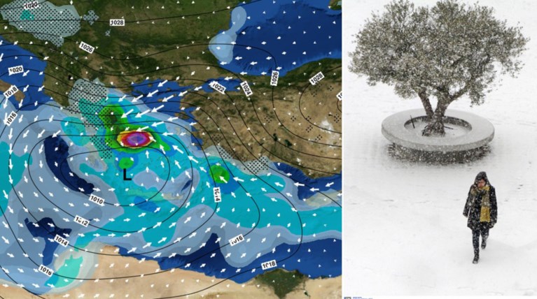 Τα νεότερα προγνωστικά για τα έντονα κύματα κακοκαιρίας «Ραφαήλ» και «Σοφία