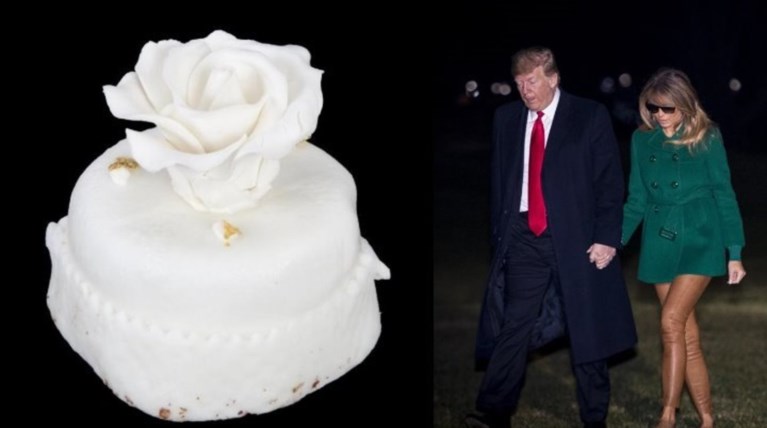Πωλείται τούρτα-μινιατούρα από τον γάμο των Ντόναλντ & Μελάνια Τραμπ