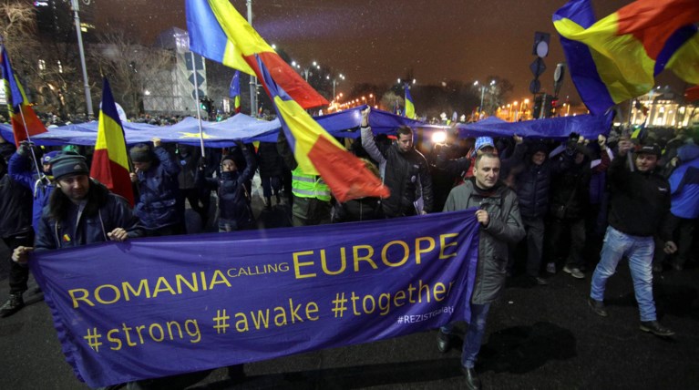 Ογκώδεις διαδηλώσεις στην Ρουμανία για την δικαιοσύνη