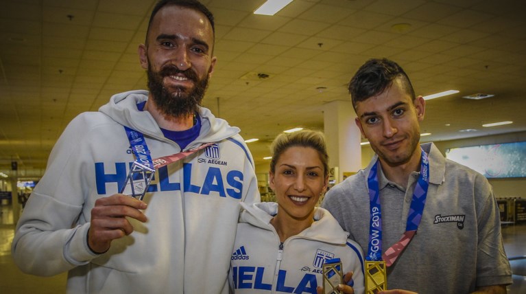 Eπιστροφή από την Γλασκώβη με μετάλλια και χαμόγελα [Εικόνες]