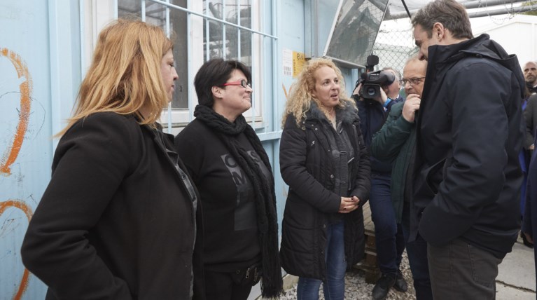 Στη Μόρια ο Κυριάκος Μητσοτάκης για τρίτη φορά