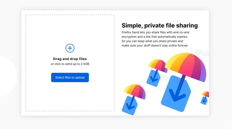 Firefox: Xτυπάει wetransfer και chrome, με υπηρεσία μεταφοράς αρχείων