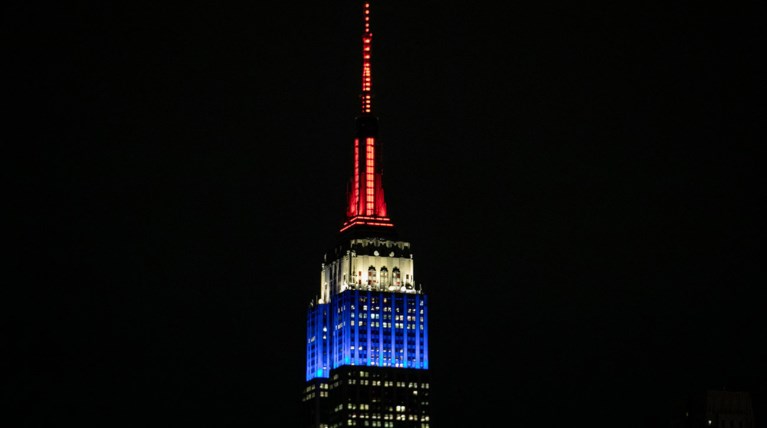 Στα χρώματα της Γαλλίας το Εmpire State Building