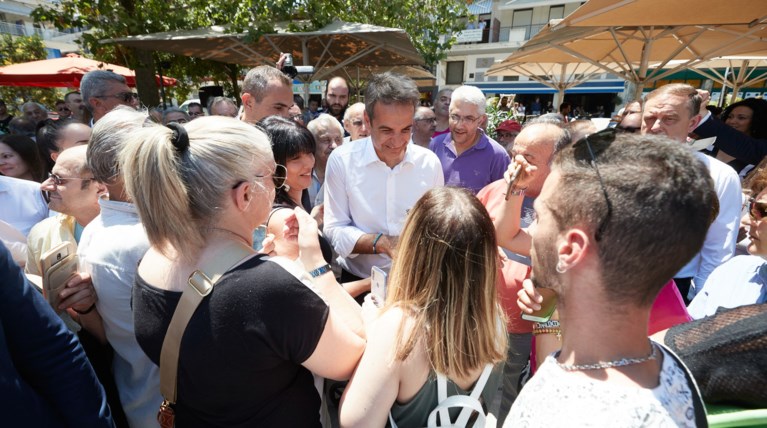 Στις Σέρρες ο Μητσοτάκης: Βασικό ζητούμενο η ενότητα του έθνους