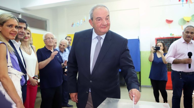 Θεσσαλονίκη: Χωρίς δηλώσεις ψήφισε ο Καραμανλής