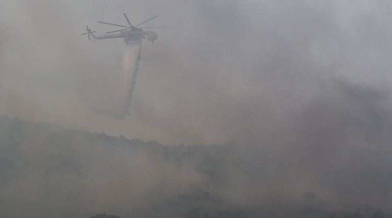 Πυρκαγιά στην περιοχή Αγιος Κυπριανός στην Ανατολική Μάνη