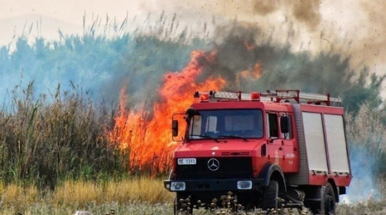 Πυρκαγιά στην Αρχαία Ολυμπία - δεν απειλεί σπίτια