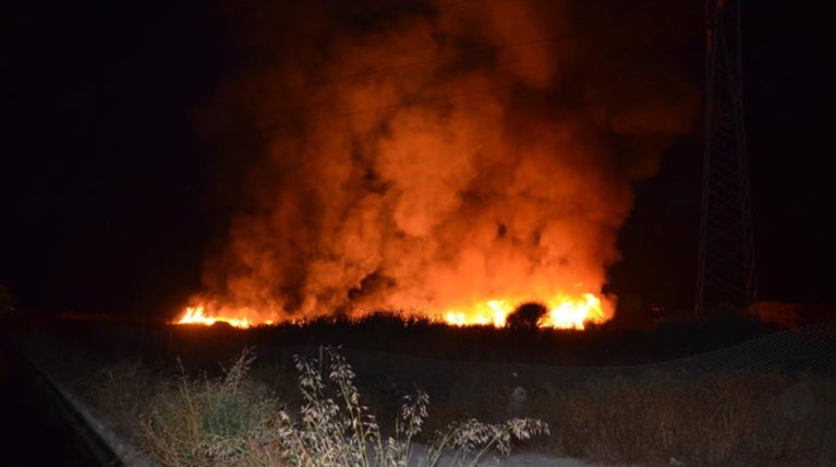 Φωτιά σε αγροτική έκταση στη Σαμοθράκη