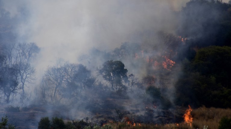 Μαίνεται η φωτιά στην Εύβοια-Εκκένωση του χωριού Μακρυμάλλη