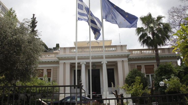 Συνάντηση Μητσοτάκη - Ιερώνυμου στο Μαξίμου