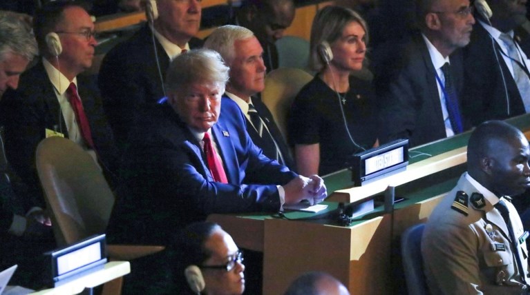 ΟΗΕ: Αιφνίδια ολιγόλεπτη εμφάνιση του Τραμπ