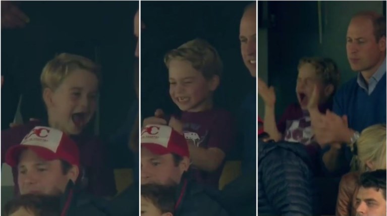 Απολαυστικός πρίγκιπας Τζορτζ στο γήπεδο:Για πρώτη φορά εκφράζεται δημοσίως