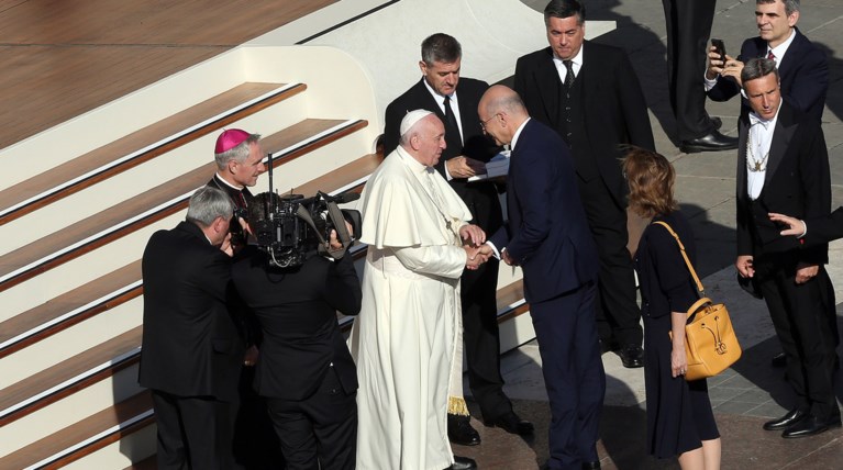 Συνάντηση του ΥΠΕΞ Νίκου Δένδια με τον Πάπα Φραγκίσκο