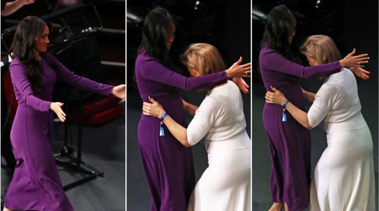 Η αμήχανη στιγμή: Πρωτοσέλιδο και πάλι η Μέγκαν για την άκυρη... αγκαλιά