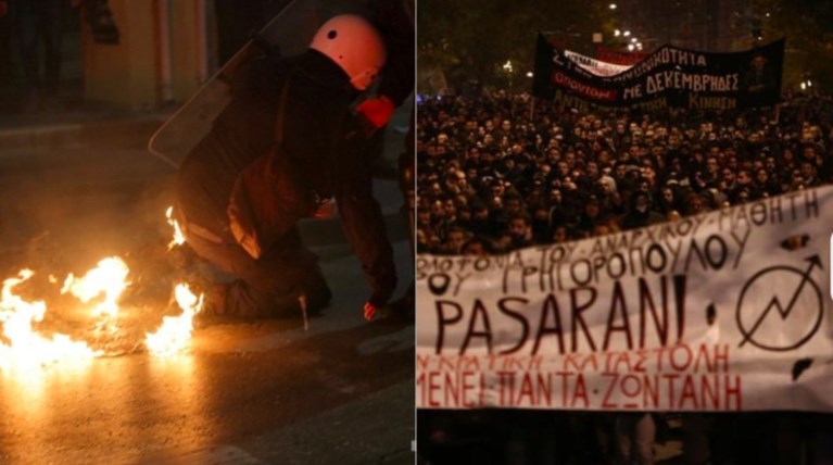 Μολότοφ & τραυματίες στην Πάτρα - Μικροεπεισόδια & συλλήψεις στα Εξάρχεια