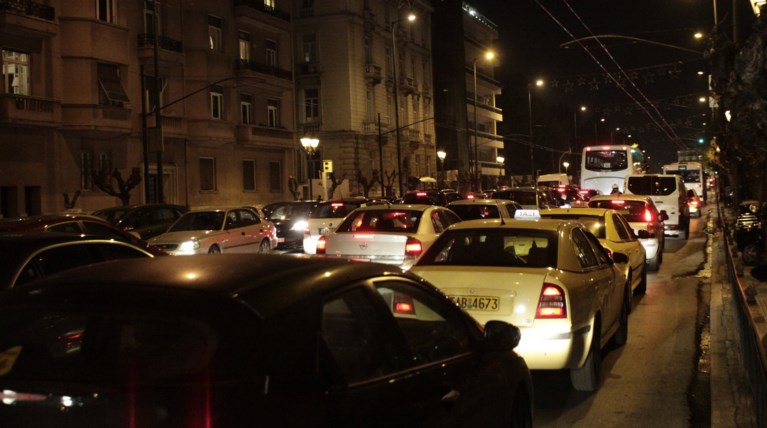 Μποτιλιάρισμα στον Κηφισό, μεγάλη κίνηση στο κέντρο της Αθήνας