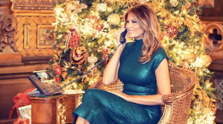 Τα...έχωσαν στην Μελάνια Τραμπ για το χριστουγεννιάτικο μήνυμα