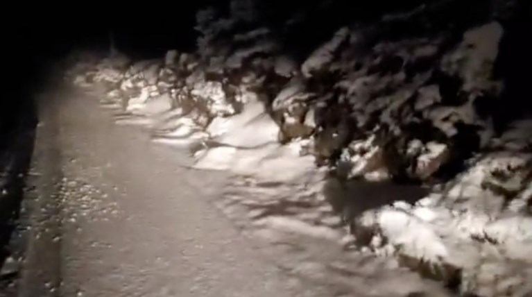 Έπεσαν τα πρώτα χιόνια στην Πάρνηθα! [εικόνες & βίντεο]