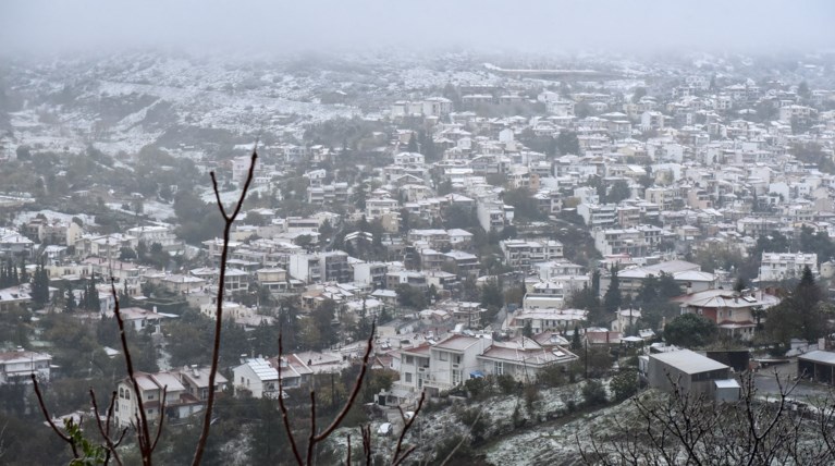 Meteo:Η χιονοκάλυψη στην Ελλάδα πριν τη Ζηνοβία