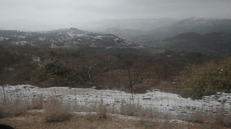 Χιόνια σε Λέσβο, Χίο και Σάμο - Video