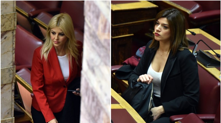 Φωτιά στα κόκκινα οι κυρίες της Βουλής: Τα look της ψηφοφορίας [εικόνες]