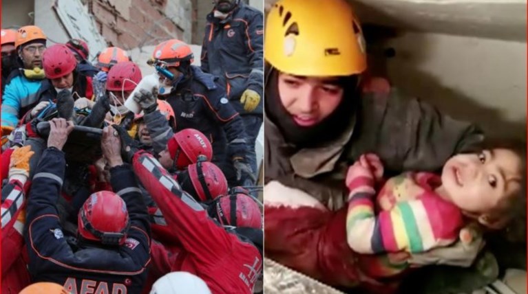Σεισμός στην Τουρκία: Η δραματική διάσωση μητέρας και κόρης