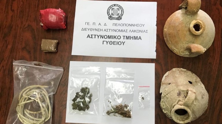 Λακωνία: Συνελήφθησαν δύο άτομα για αρχαιοκαπηλία [εικόνες]