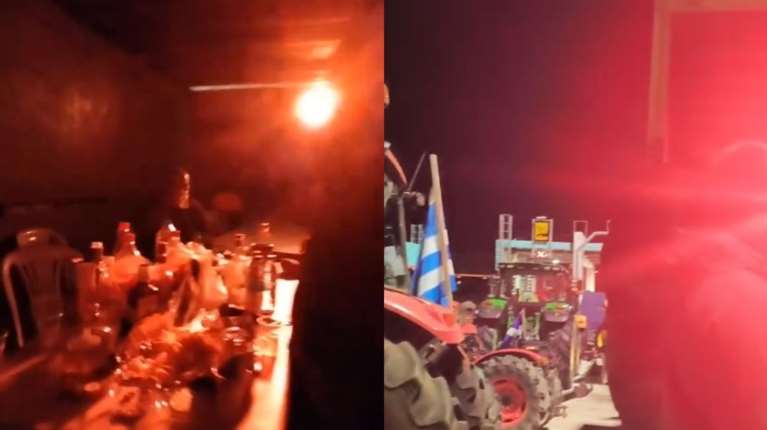 Μεράκλωσαν στο Κιάτο: Αγρότες και κτηνοτρόφοι έστησαν... μπουζούκια στο μπλόκο [βίντεο]