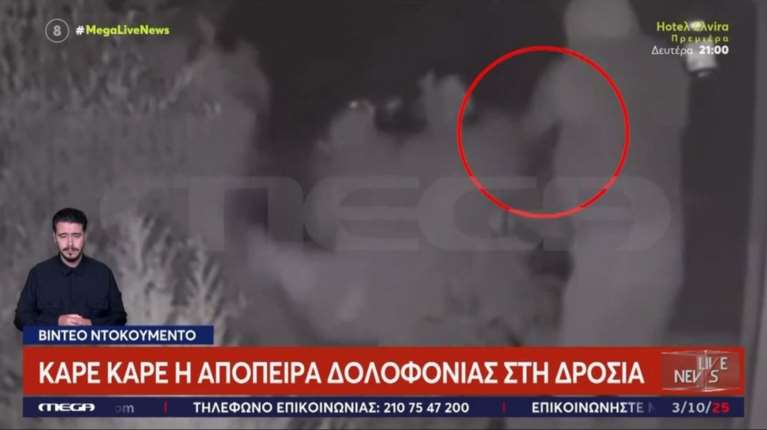 Δροσιά: Καρέ - καρέ η απόπειρα δολοφονίας σε βάρος 38χρονου στον κήπο του σπιτιού του