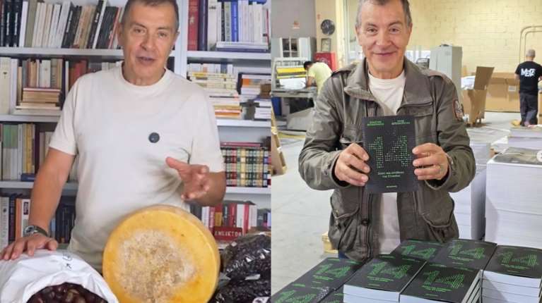 Ο Σταύρος Θεοδωράκης παρουσιάζει το βιβλίο του με... τσικουδιές, γραβιέρα και κάστανα [βίντεο]