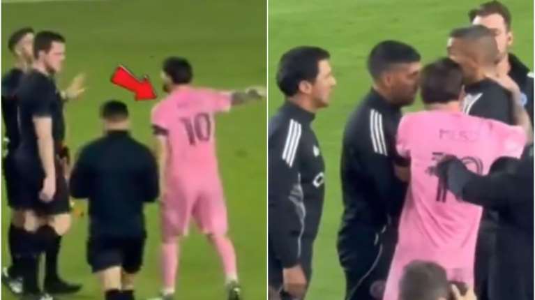 Έξαλλος ο Μέσι: Αποκάλεσε &quot;δειλό&quot; τον διαιτητή και έπιασε τον αντίπαλο βοηθό προπονητή από τον λαιμό [βίντεο]