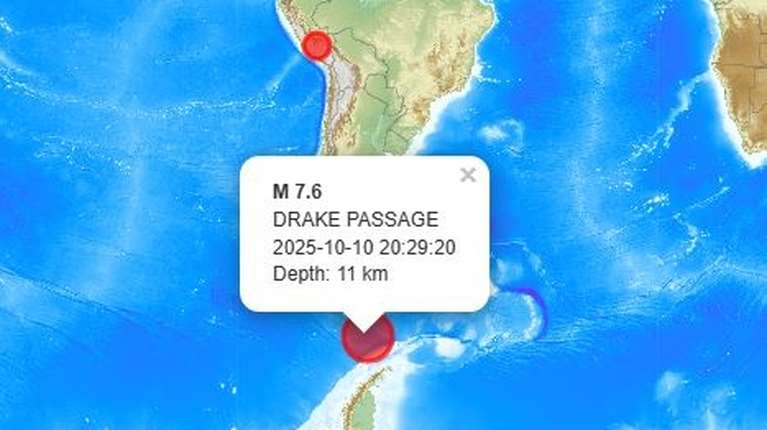 Μεγάλος σεισμός ταρακούνησε τη Χιλή - Στον πορθμό του Ντρέικ το επίκεντρο