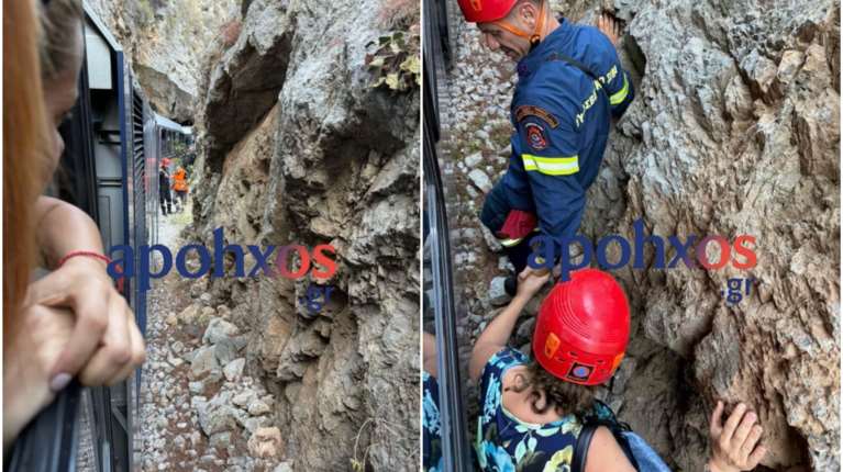 Καλάβρυτα: Απίστευτη ταλαιπωρία για 38 επιβάτες του Οδοντωτού που ακινητοποιήθηκε - Καρέ-καρέ η επιχείρηση απεγκλωβισμού