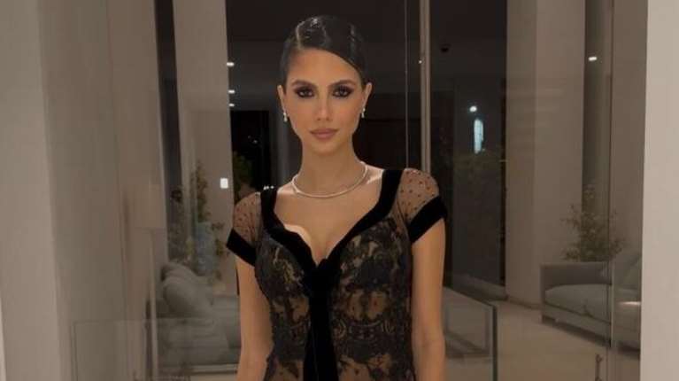 Αλεξάνδρα Νίκα: Η εντυπωσιακή black lace δημιουργία που φόρεσε σε γάμο - Της Σήλιας Κριθαριώτη