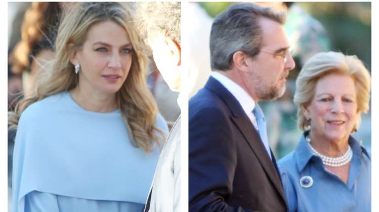 Χρυσή Βαρδινογιάννη: Κομψή στο πλευρό του Νικόλαου σε βασιλικό γεύμα στη Μαδρίτη