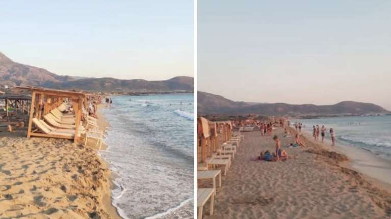 Φαλάσαρνα: Ασυδοσία σε προστατευόμενη περιοχή με ξαπλώστρες  και πάρτι πάνω στο κύμα