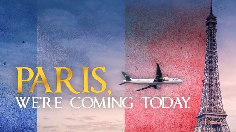 Σάλος με το σλόγκαν &quot;Παρίσι, ερχόμαστε σήμερα&quot; της Pakistan Airlines: Αυτό είναι διαφήμιση ή απειλή;