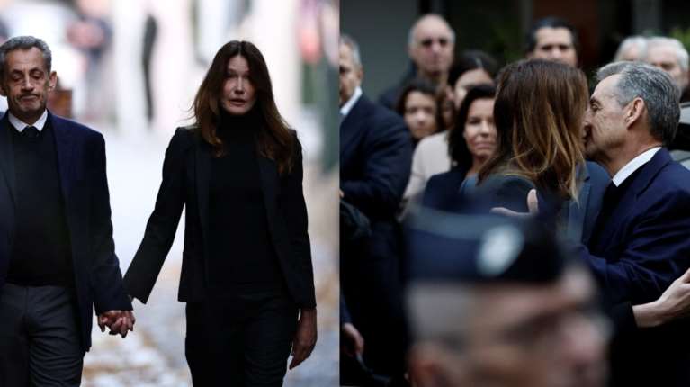 Ο Σαρκοζί μπήκε στη φυλακή: Δήλωσε αθώος, χέρι χέρι με την Κάρλα Μπρούνι - &quot;Νικολά, σ&#39;αγαπάμε!&quot; του φώναζε ο κόσμος