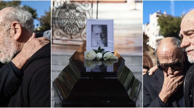 Κηδεία Χαρδαβέλλα: Οι &quot;Ρεπόρτερς&quot; είπαν αντίο - Συντετριμμένοι Λιάνης και Δημαράς, έπεσε ο ένας στην αγκαλιά του άλλου [βίντεο]