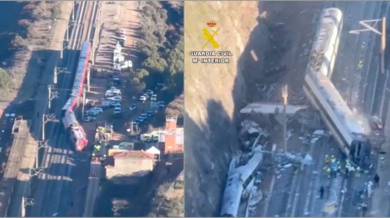 Τραγωδία στην Ισπανία: Βίντεο από drone αποκαλύπτει το εφιαλτικό σιδηροδρομικό δυστύχημα με τους 39 νεκρούς