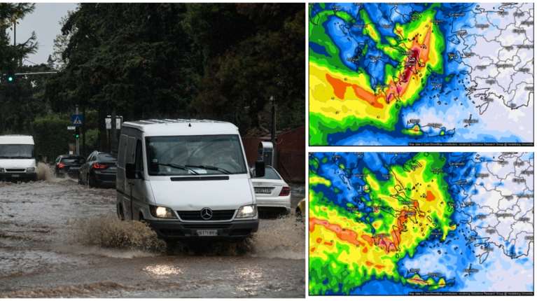 Σε κόκκινο συναγερμό η Αττική και 4 περιφέρειες: Θα ρίξει το νερό του μήνα σε λίγες ώρες, λέει ο Τσατραφύλλιας