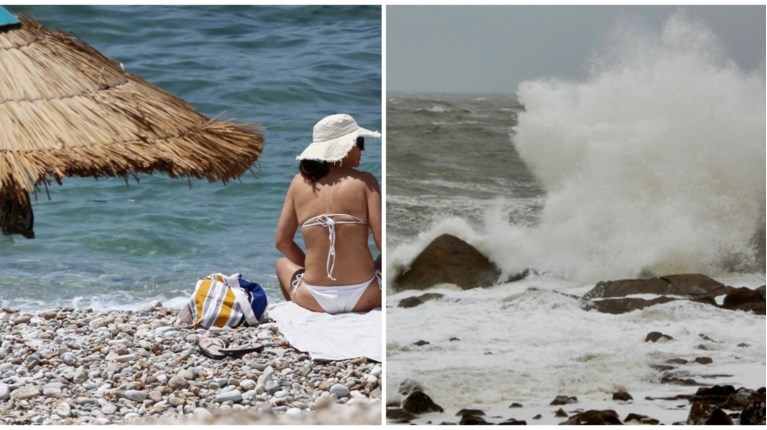 καιρος θαλασσα παραλια μπουρινι